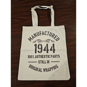 Canvas Bag "1944 100% Authentic Parts Still In Original Wrapping"